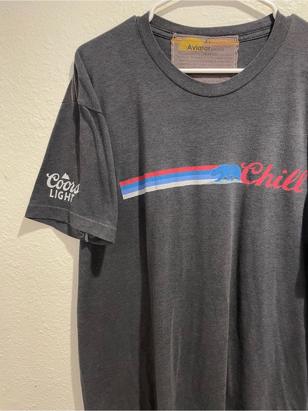 Aviator Nation x Coors Light Collab Tee Mens XL - RARE 🍺 - Picture 2 of 9